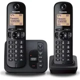 Panasonic Dect Kxtgc222Blb Duo Noir - Schwarz