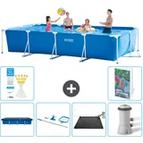Rechteckiger Frame Pool - 450x220x84 Cm - 7-teilig  S67