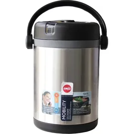 Emsa Mobility Speisegefäß edelstahl/schwarz 1,7 l