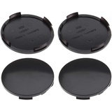4 Nabenkappen Ø 63,8 mm - 61,5 mm / gewölbt schwarz