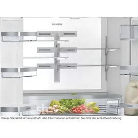 Siemens iQ700 KF96RSBEA French Door (572 l, 1830 mm hoch, Schwarz)