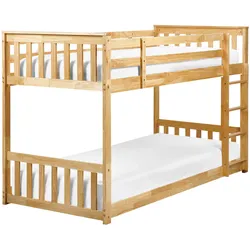Hochbett Holz LAZER 90 x 200 cm Hellbraun