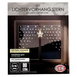 Mojawo Lichtervorhang LED 5 m warmweiß