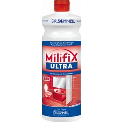 Dr. Schnell Grundreiniger Milifix ULTRA, Konzentrat, Saurer Industriereiniger zur Entfernung starker mineralischer Verschmutzungen, 1 Liter - Flasche