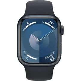 Apple Watch Series 9 GPS 41 mm Aluminiumgehäuse mitternacht, Sportarmband mitternacht M/L