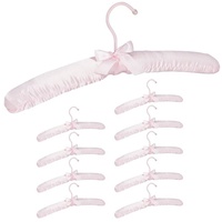 Relaxdays Kleiderbügel Set Satin, - rosa,