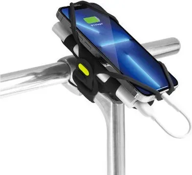 Smartphone-Halterung und Fahrrad-Akku Bone Bike Tie Pro schwarz No Size