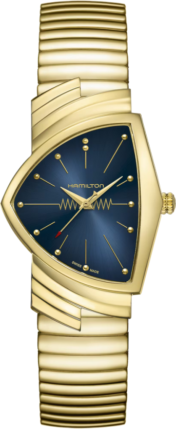 Hamilton Ventura Quartz H24301141 - blau mit Farbverlauf,gold