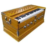 SATYA EXPORTS Harmonium 440 Hz, extra hoch, lang, für Yoga, Bhajan, Größe: 55,9 x 30,5 x 25,4 cm