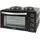 Bomann KK 6059 CB Kleinküche, 28 Liter Mini-Backofen mit 2 Kochplatten, Umluft, Ober- & Unterhitze, Drehspieß, Cool-Touch-Griff, 3100 Watt, Schwarz