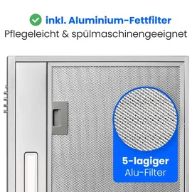 Bomann DU 7613 Unterbauhaube 60 cm Silber
