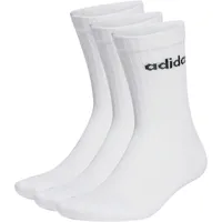adidas Linear Crew Cushioned Socken 3er Pack White / Black 43-45