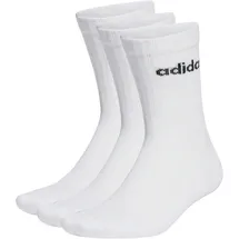 adidas Linear Crew Cushioned Socken 3er Pack White / Black 43-45
