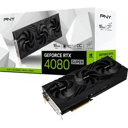 PNY GeForce RTX 4080 SUPER 16GB Verto OC - 16GB GDDR6X, 1x HDMI, 3x DP