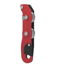 Petzl Abseilgerät rot/grau