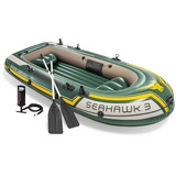 Intex Schlauchboot Seahawk 3 Set - 295 x 137 x 43 cm - 3-teilig - Grün