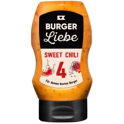 BURGER LIEBE Burgersoße - Sweet Chili - 300ml - vegan - ohne Konservierungsstoff...