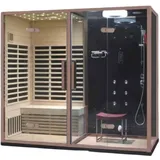 auq2a Sauna Multifunktionsdusche Dusch-Sauna-Kombination 200x120 cm