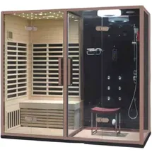 auq2a Sauna Multifunktionsdusche Dusch-Sauna-Kombination 200x120 cm