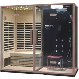 auq2a Sauna Multifunktionsdusche Dusch-Sauna-Kombination 200x120 cm