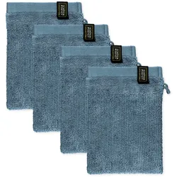 Waschhandschuh "Sense", blau, B:16cm L:21cm, Frottee, SCHÖNER WOHNEN-KOLLEKTION, Handtücher (Packung)