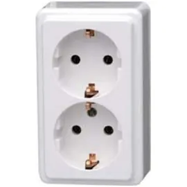 Kopp Schuko-Steckdose 2-fach Arktis-Weiß 1 St.