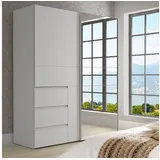 freiraum Schiebetürenschrank WINN 2 in Weiss / Spiegel - 170,3x200,5x61,2cm (BxHxT) weiß