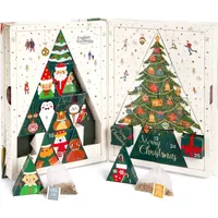 ETS - Adventskalender "Teebuch", BIO, 24 x Früchtetee, Kräutertee, Weihnachtstee in Pyramidenbeutel