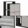 Vicco Orlando 80 x 128,3 x 24,2 cm grau mit 3 Fächern / anthrazit greige