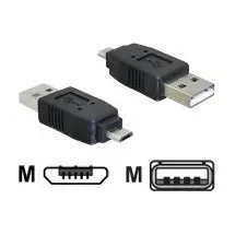 DeLock USB 2.0 Adapter Micro-B Stecker auf USB-A Stecker