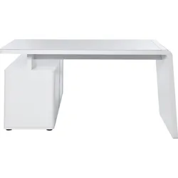 Eckschreibtisch JAHNKE "CSL 465", weiß (weiß matt), B:154cm H:76cm T:60cm, Tische