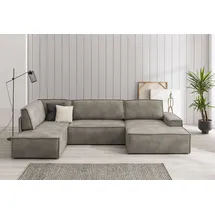 OTTO home Wohnlandschaft Polyester 3-Sitzer Grau
