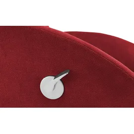 Sofa.de Fernsehsessel Globe Mikrofaser 79 x 111 x 84 cm Rot drehbar