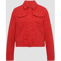 S.Oliver Elastische Jeansjacke mit seitlichen Eingrifftaschen rot 48