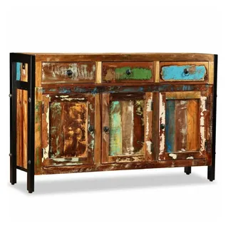 tinkaro Sideboard YASHA Kommode Recyceltes Holz Vintage industrial Anrichte braun