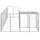 vidaXL Hundezwinger 2,2 m x 5,5 m x 1,1 m Stahl Silber