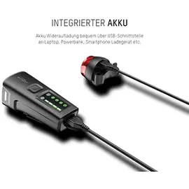 Ansmann LED Fahrradbeleuchtung schwarz