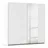 Kronach Schwebetürenschrank 218 x 210 x 59 cm weiß