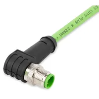 WAGO 756-1202/060-100 Sensor-/Aktor-Datensteckverbinder, konfektioniert M12 Stecker, gewinkelt 10.00