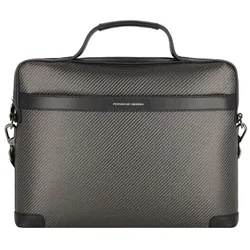 Porsche Design Carbon Aktentasche Leder 38 cm  schwarz