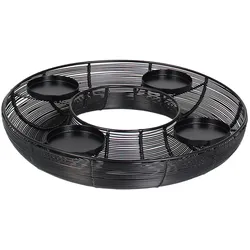 Kranz Brova schwarz 38cm