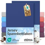 Etérea, Fixleintuch, Jersey Fixleintuch 2er Set (180 x 200 cm, 200 x 200 cm)