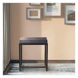 CLP Sitzhocker Barci mit schwarzem Gestell dunkelgrau/Samt