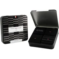 Tommy Hilfiger Socken (4 Paar), Ideal zum Verschenken, Logoprägung, Geschenkbox schwarz