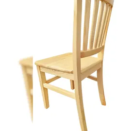Erst-Holz Klassischer Holzstuhl Kiefer Küchenstuhl Massivholzstuhl Doppelpack oder Einzelstuhl V-90.71-27