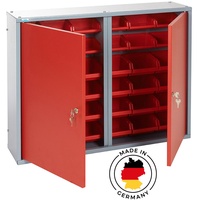 Hängeschrank 36Sichtboxen 80x60cm Werkzeugschrank Werkstattschrank Metallschrank