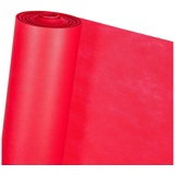 HaGa Stoff DEKOVLIES in 1,6m Breite rot (METERWARE), Dekostoff, Vlies-Tischdecke, Tischunterlage rot 100 cm