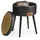 VASAGLE Hocker mit Stauraum LOM005B01 schwarz Kunstleder