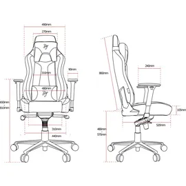 Arozzi Vernazza Soft Fabric Gaming Chair grau