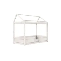 Lifetime Hausbett 4-in-1 207 x 179 x 124 cm Kiefer massiv weiß